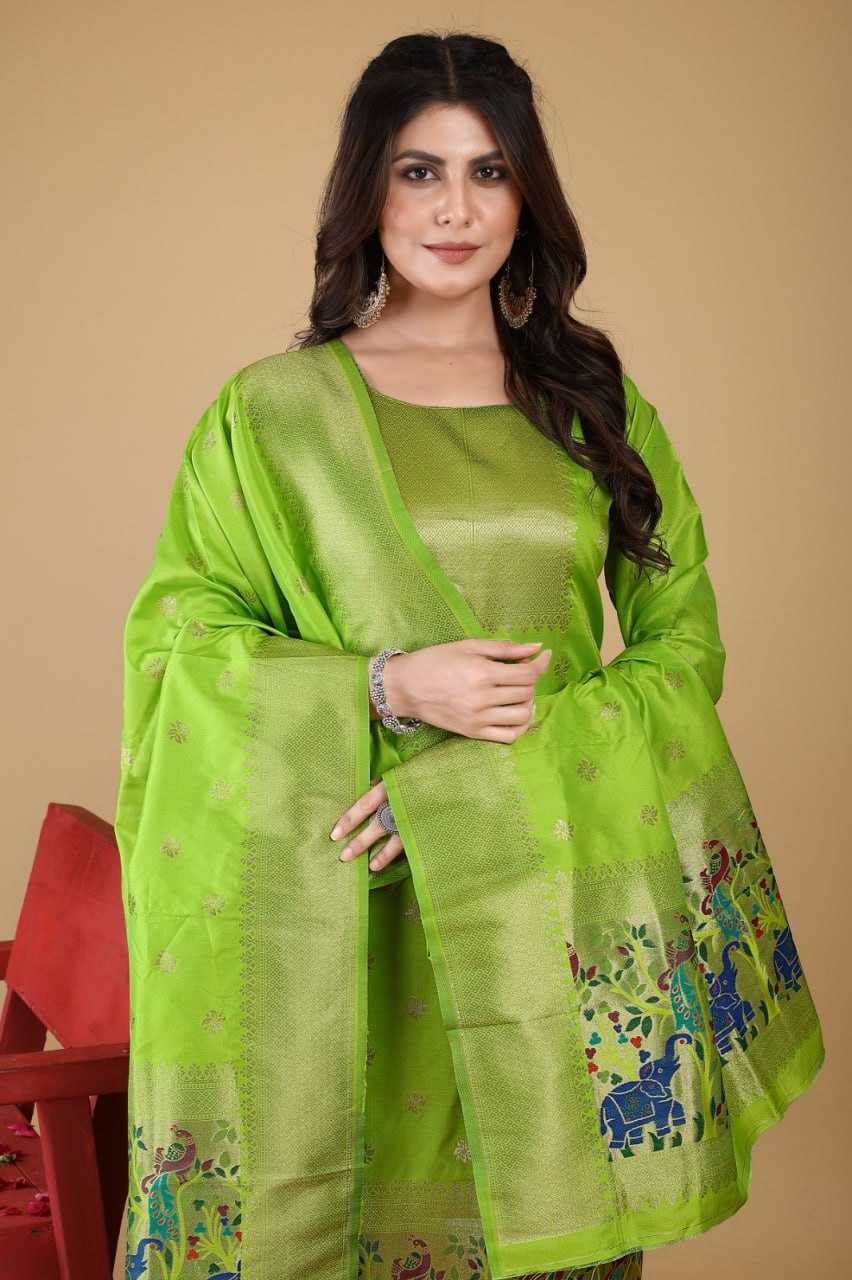 YNF SOFT SILK KESH234 DSF04 SUIS & DRESSES WHOLESALE PRINTED SILK SEMI STITCHED SUITS MANUFACTURER - Deevit International