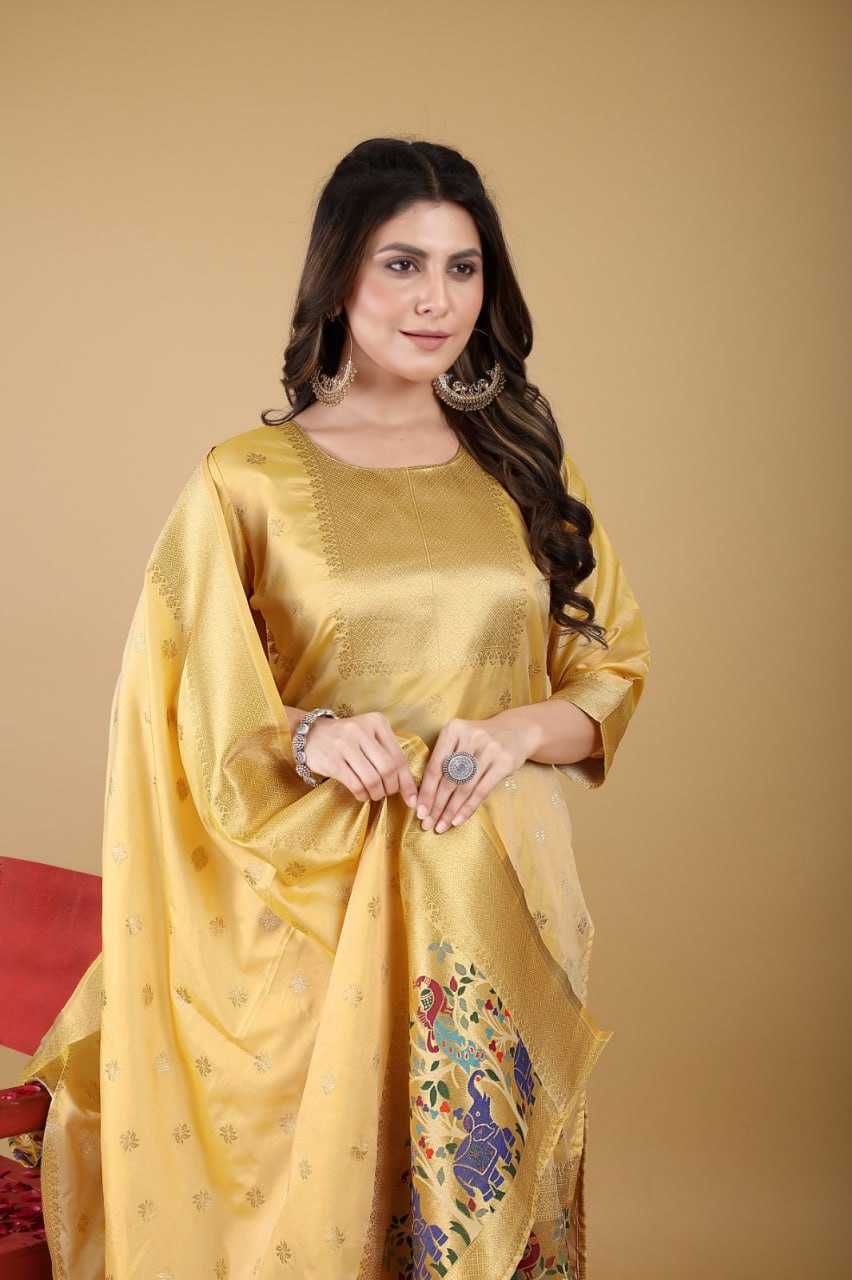 YNF SOFT SILK KESH234 DSF04 SUIT S DRESSES WHOLESALE UNSTITCHED SILK LADIES PRINTED SUITS MANUFACTURER - Deevit International