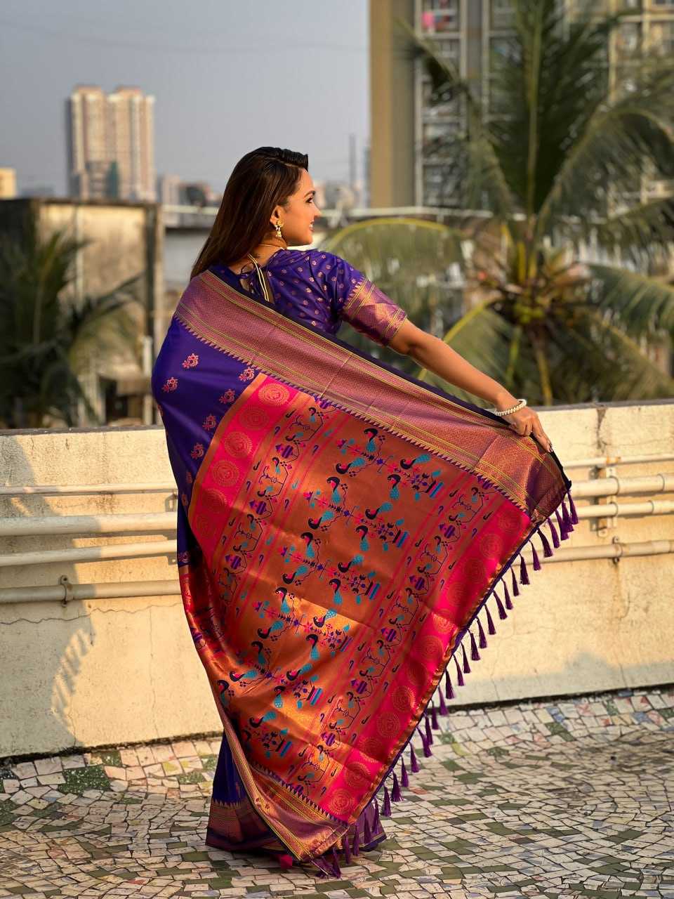 YNF SOFT SILK RIN116 PAITHANI SAREES SILK SAEES WHOLESALE PAITHANI SILK SOFT SILK SAREE FOR WEDDING SAREES MANUFACTURER - Deevit International