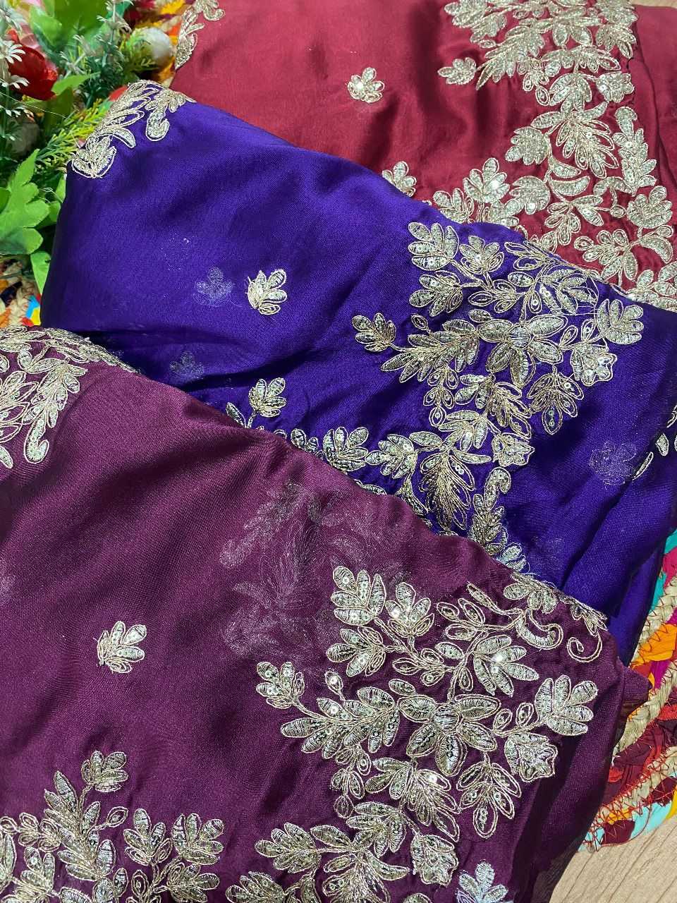 YNF SOFT SILK  RIN126 JHT21 SAREES WHOLESALE EMBROIRERED SILK DESIGNER FANCY SAREES MANUFACTURER - Deevit International