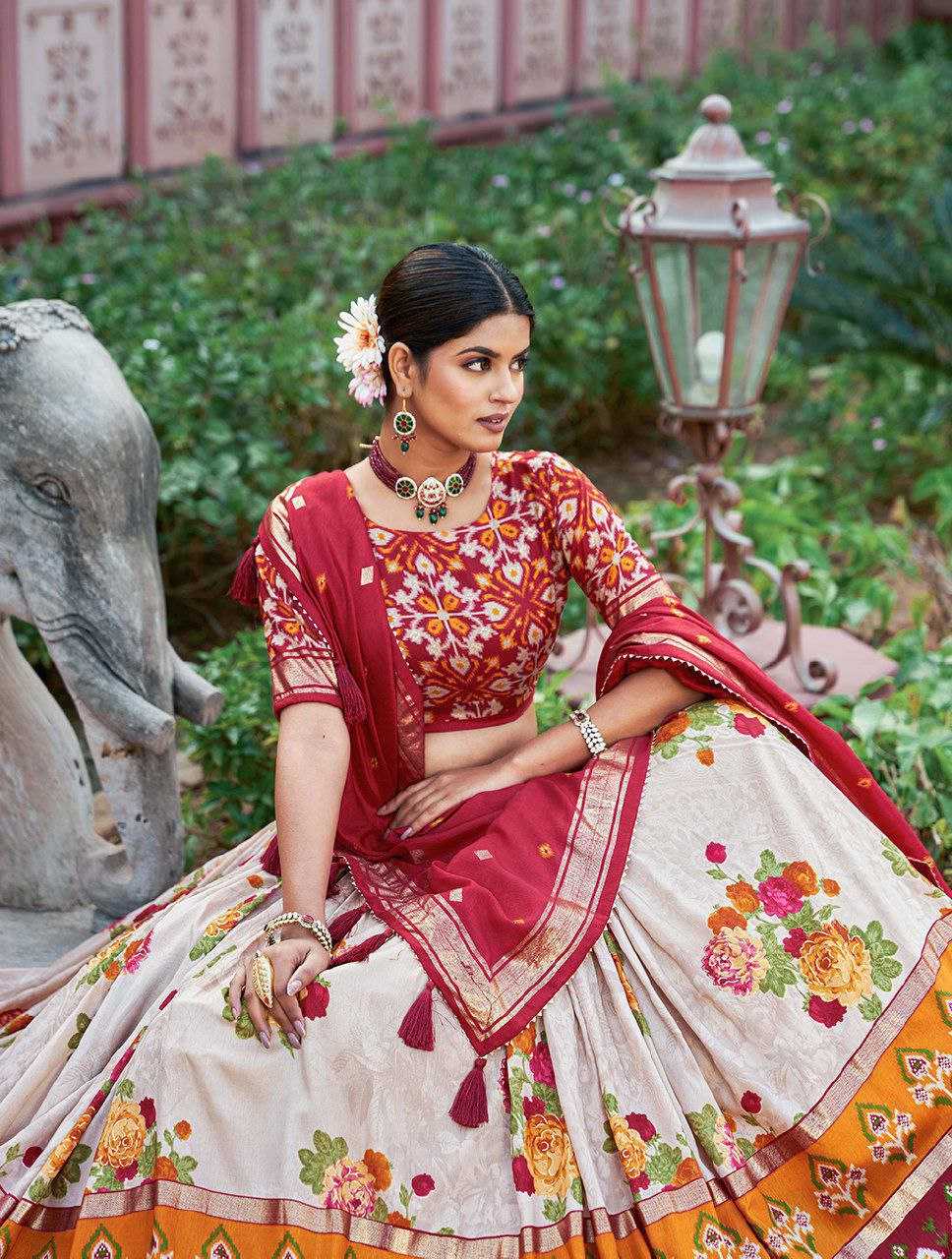 YNF TUSSAR GULAB SILK KESH187 GULAB LEHENGAS WHOLESALE TRADITIONAL PRINTED DESIGNER LEHENGAS WITH DUPATTA AND BLOUSE MANUFACTURER - Deevit International