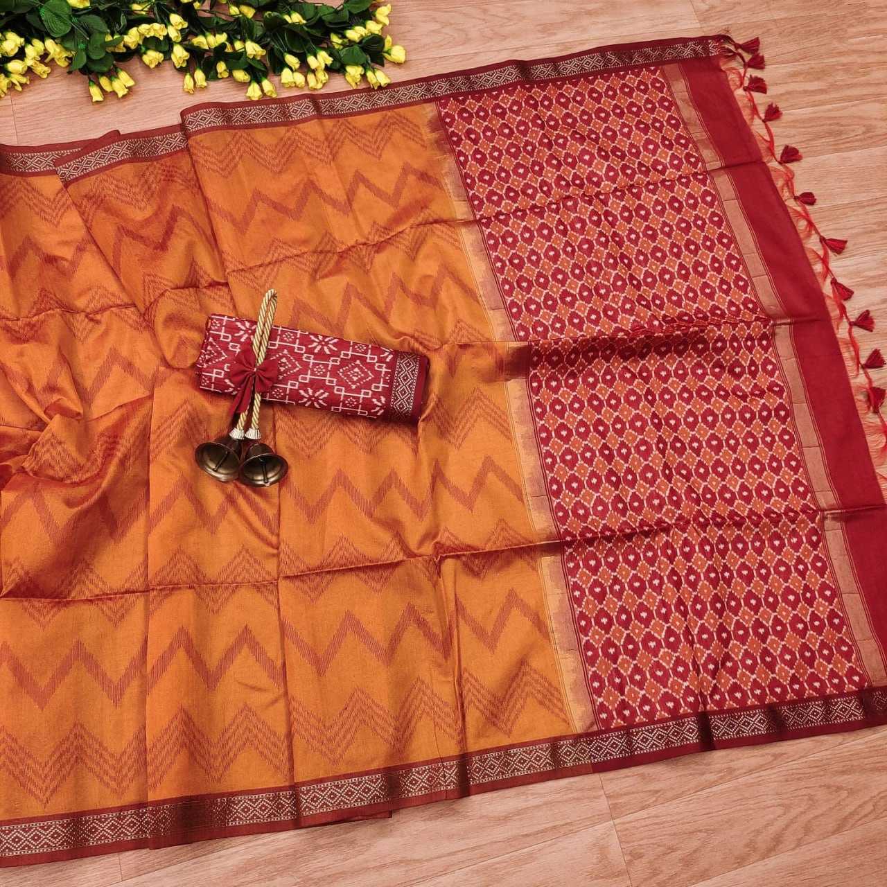 YNF TUSSAR SILK KESH171 YUKTI LERIYA SAREES WHOLESALE TRADITIONAL EMBROIDERED TUSSAR SILK SAREES MANUFACTURER - Deevit International