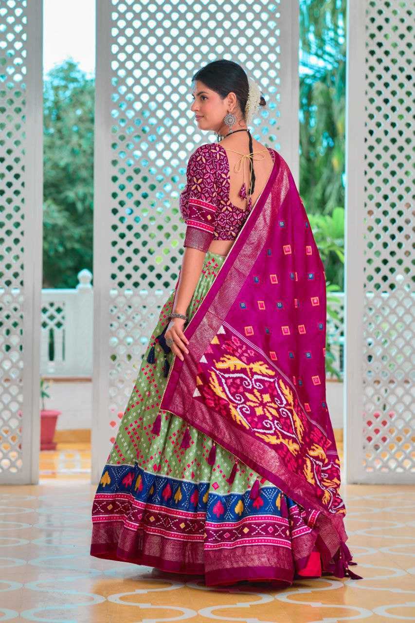 YNF TUSSAR SILK KESH187 Amisha LEHENGAS WHOLESALE SILK TRADITIONAL PRINTED LEHENGA WITH DUPTTA WEDDING LEHENGAS MANUFACTURER - Deevit International