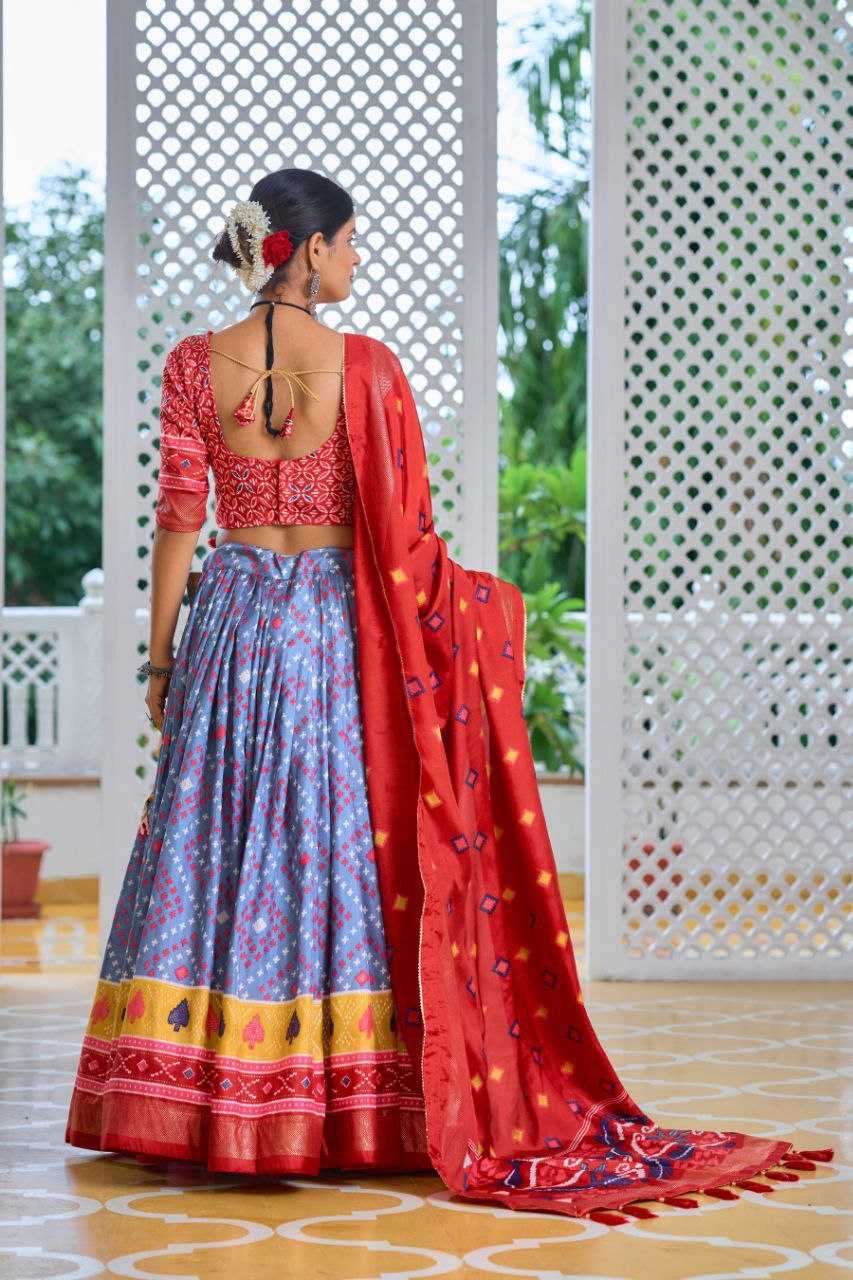 YNF TUSSAR SILK KESH187 Amisha LEHENGAS WHOLESALE SILK TRADITIONAL PRINTED LEHENGA WITH DUPTTA WEDDING LEHENGAS MANUFACTURER - Deevit International