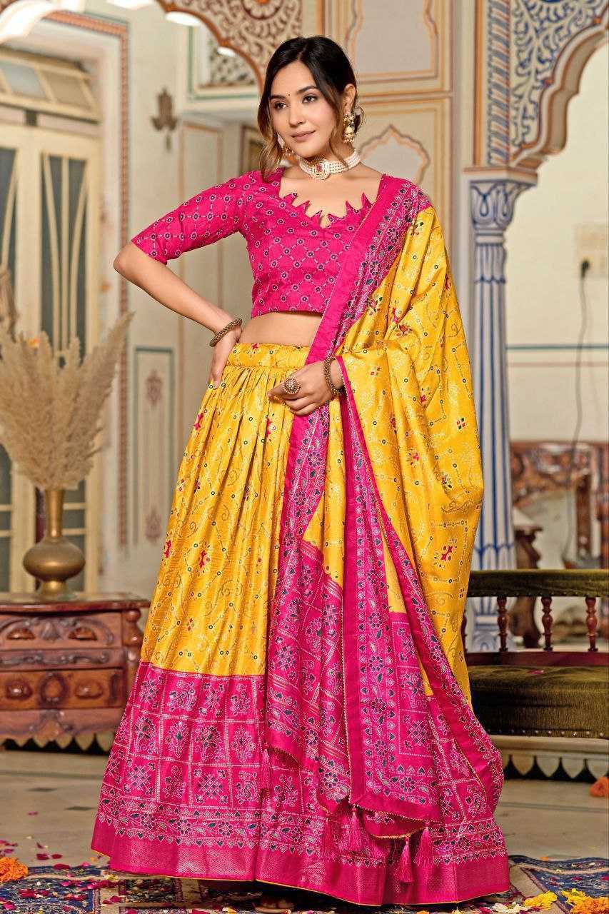 YNF TUSSAR SILK KESH187 Maya LEHENGAS WHOLESALE WEDDING SILK LEHENGAS WITH BLOUSE AND DUPATTA MANUFACTURER - Deevit International