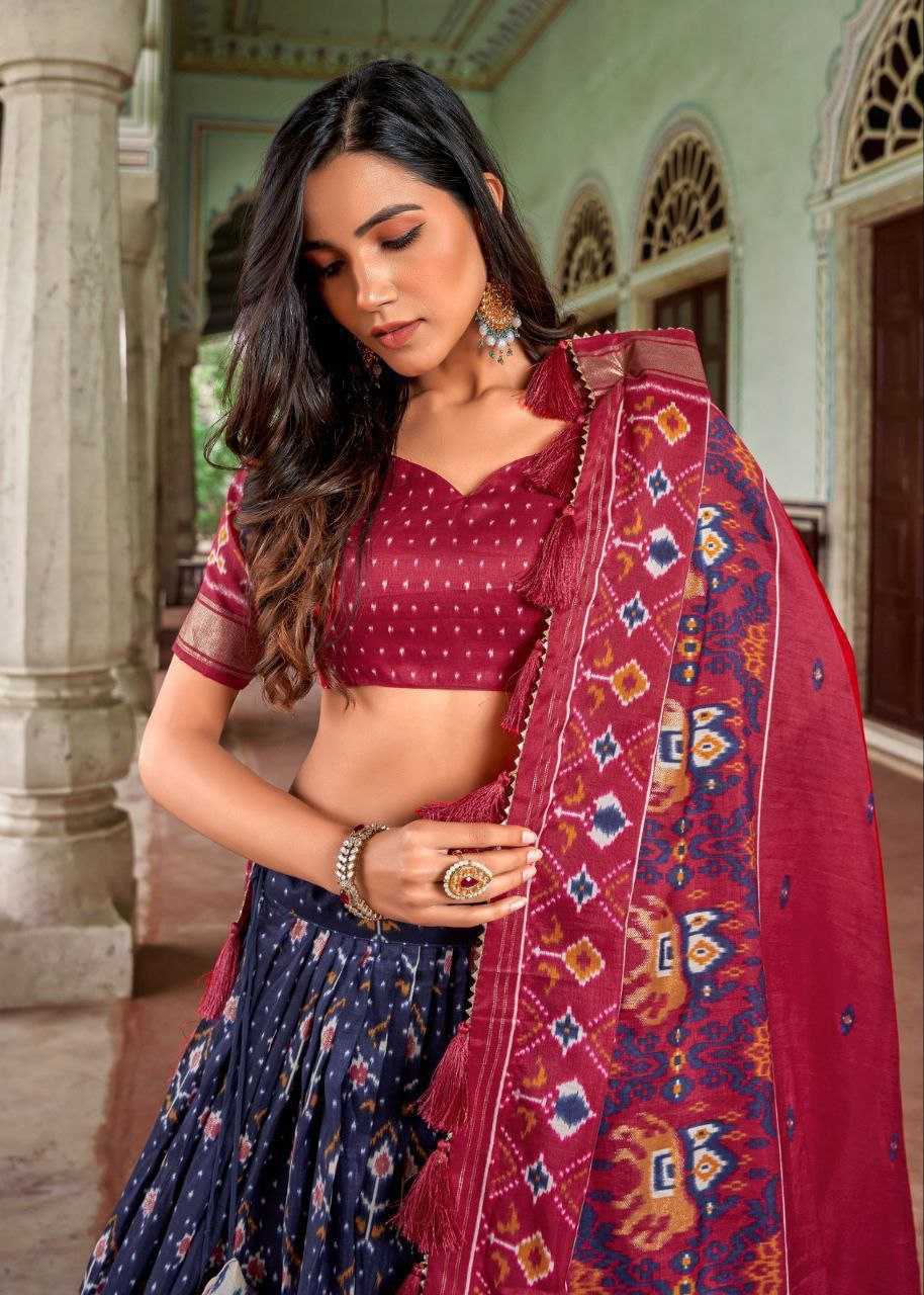 YNF TUSSAR SILK KESH187 SITARA LEHENGAS WHOLESALE WEDDING SILK LEHENGAS WITH DUPATTA AND BLOUSE MANUFACTURER - Deevit International