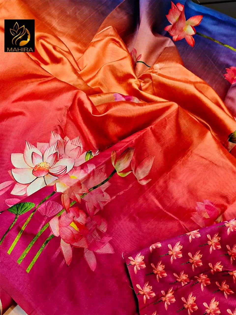 YNF TUSSAR SILK KESH203 MTW32 SAREES WHOLESALE TRADITIONAL EMBROIDERED TUSSAR SILK SAREES MANUFACTURER - Deevit International