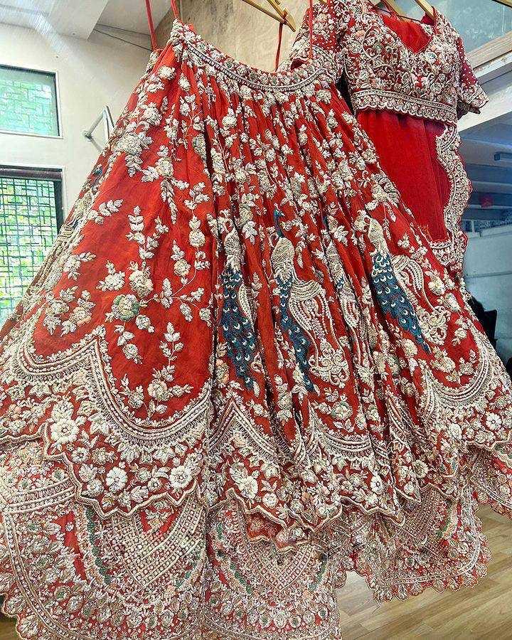 YNF FAUX GEORGETTE RIN108 1569 LEHENGAS WHOLESALE DESIGNER WEDDING EMBROIDERE LEHENGAS MANUFACTURER