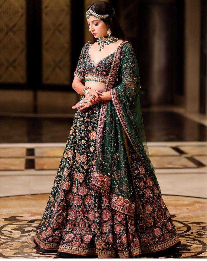 YNF FAUX GEORGETTE RIN108 1639 LEHENGAS WHOLESALE DESIGNER WEDDING EMBROIDERED LEHENGAS MANUFACTURER