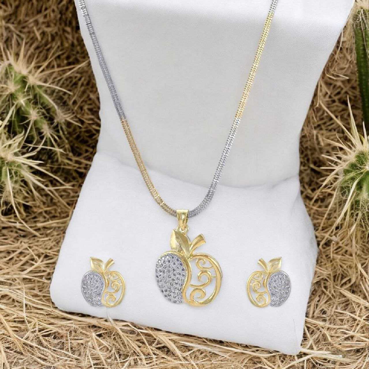 YNF BRASS KESH191 KAC165 WOMENS JEWELLERY WHOLESALE WOMEN CHAIN CHAIN PENDANT SET GOLD CHAINS PENDANT BUTI PENDANT SET MANUFACTURER