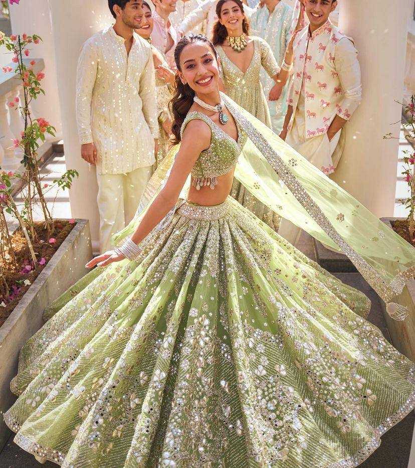 YNF BUTTERFLY NET RIN108 1644 LEHENGAS WHOLESALE DESIGNER FANCY BRIDAL NET FANCY LEHENGAS MANUFACTURER