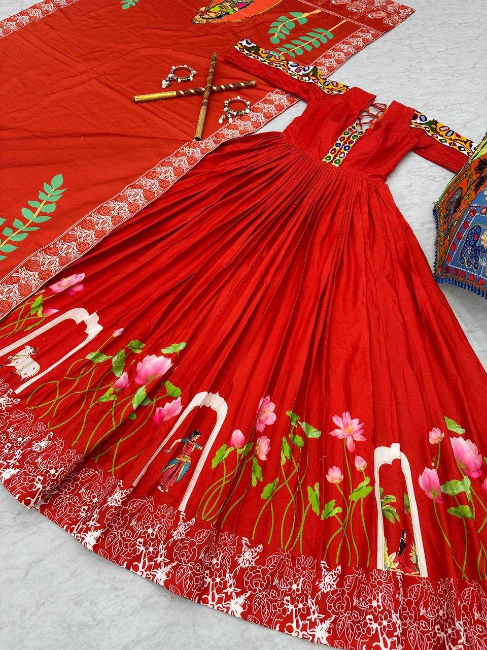 YNF COTTON KESH119 N22 GOWN WHOLESALE NAVRATRI GOWN MANUFACTURER