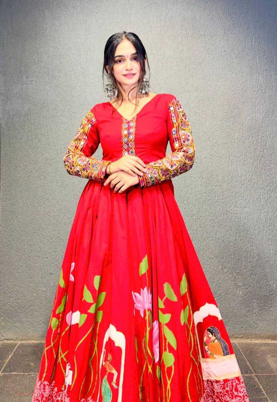 YNF COTTON KESH119 N22 GOWN WHOLESALE NAVRATRI GOWN MANUFACTURER