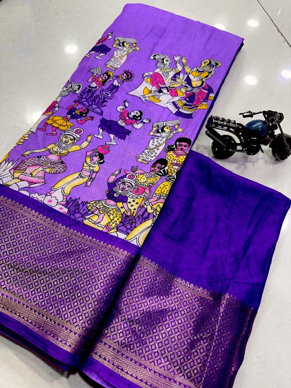 YNF DOLA SILK KESH110 RADHA08  SAREES WHOLESALE PRINTED LADIES KALAMKARI SAREES MANUFACTURER