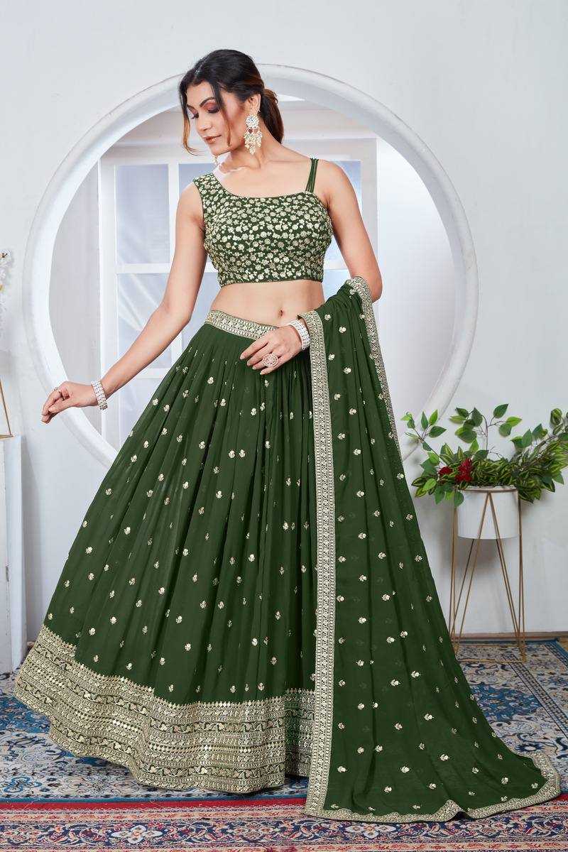 YNF FAUX GEORGETTE RIN131 2241 LEHENGAS WHOLESALE FANCY TRADITIONAL EMBROIDERED LEHENGAS MANUFACTURER 