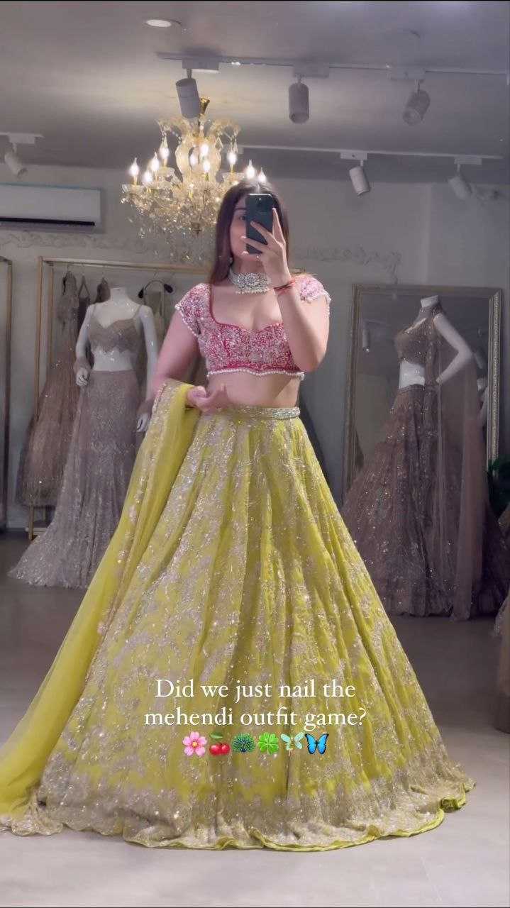 YNF GEORGETTE RIN121 987 LEHENGAS WHOLESALE TRADITIONAL FANCY EMBROIDERED LEHENGAS MANUFACTURER