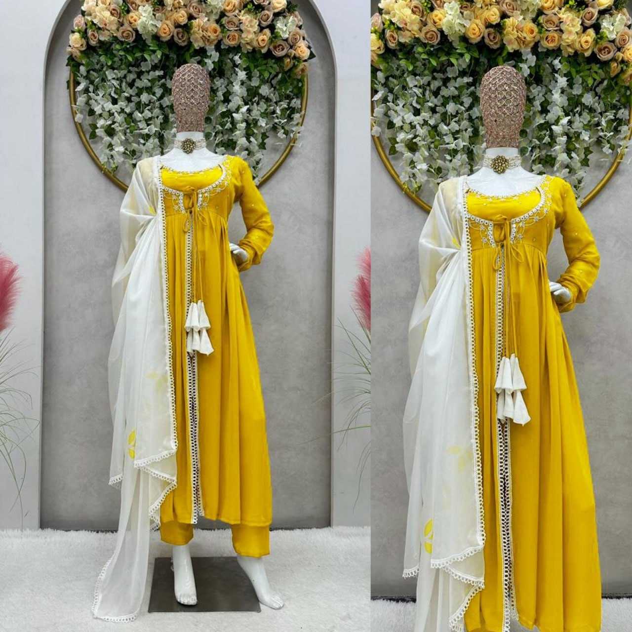 YNF GEORGETTE  RIN169 - 5584 SUIT WHOLESALE ALIA CUT,ANARKALI,GEORGETTE SUIT MANUFACTURER