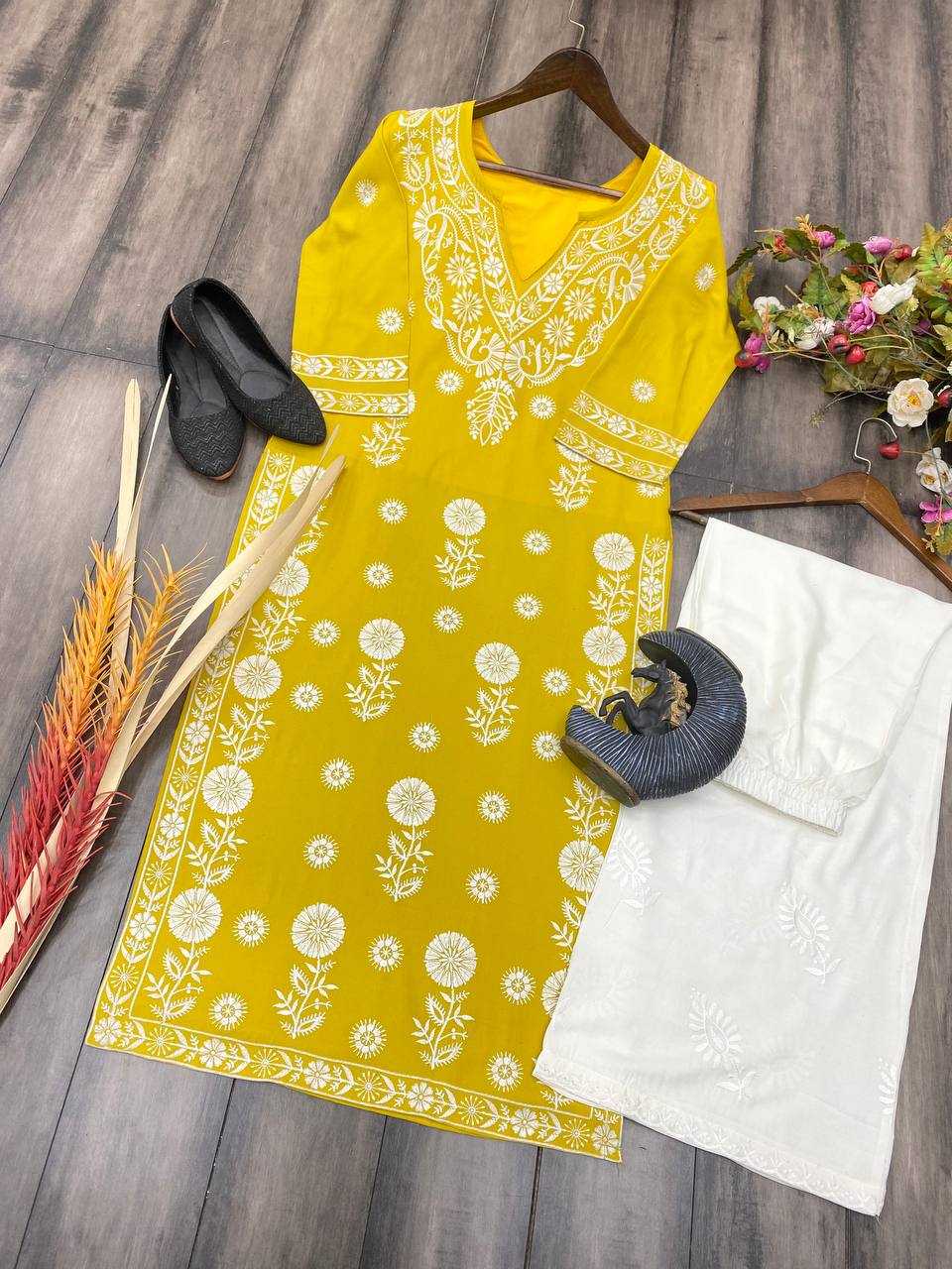 YNF RAYON RIN110 209 KURTIS WHOLESALE RAYON KURTIS WITH BOTTOM FANCY EMBROIDERED KURTIS MANUFACTURER