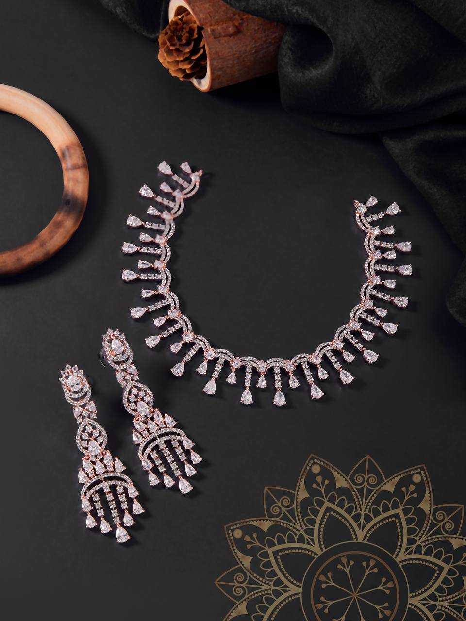 YNF ALLOY KESH192 KAB18 WOMENS JEWELLERY WHOLESALE AD DIAMOND NECKLACE SET FASHION NECKALCE PARTY WEAR JEWELLERY MANUFACTURER