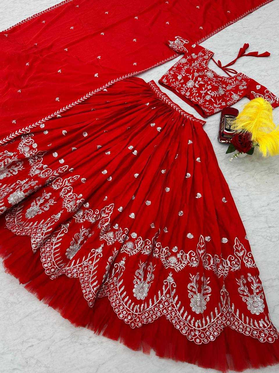 YNF CHINON KESH120 189 LEHENGAS WHOLESALE TRADITIONAL SILK EMBROIDERED LEHENGAS  MANUFACTURER