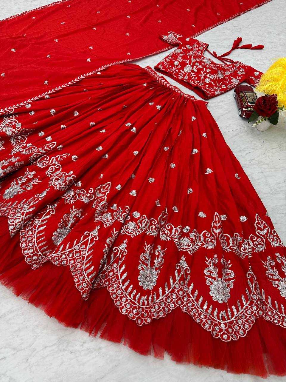 YNF CHINON KESH120 189 LEHENGAS WHOLESALE TRADITIONAL SILK EMBROIDERED LEHENGAS  MANUFACTURER