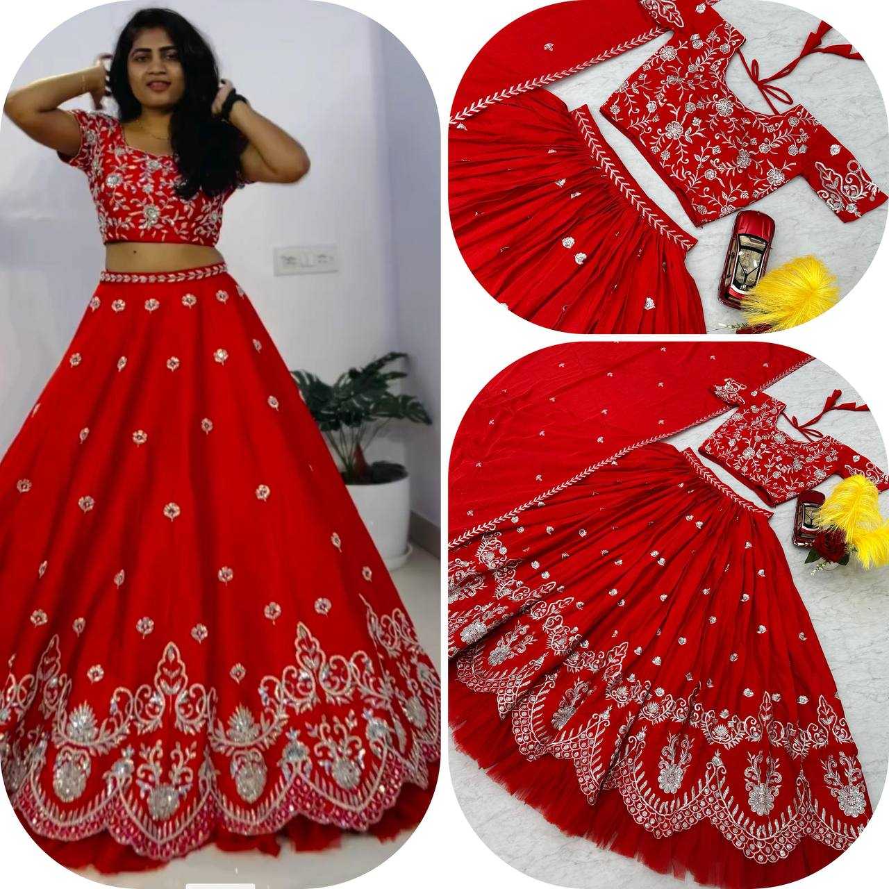 YNF CHINON KESH120 189 LEHENGAS WHOLESALE TRADITIONAL SILK EMBROIDERED LEHENGAS  MANUFACTURER