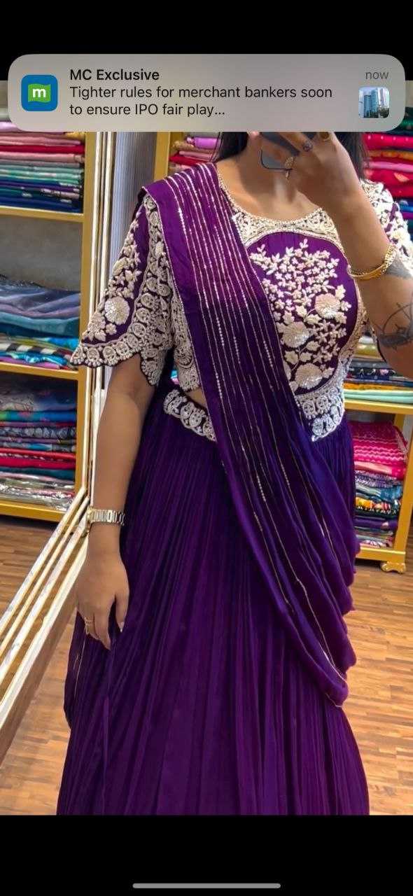 YNF CHINON KESH176 144 LEHENGAS WHOLESALE TRADITIONAL EMBROIDERED LEHENGA WITH DUPATTA LEHENGA WITH BLOUSE LEHENGA WITH BELT PURPLE LEHENGAS MANUFACTURER