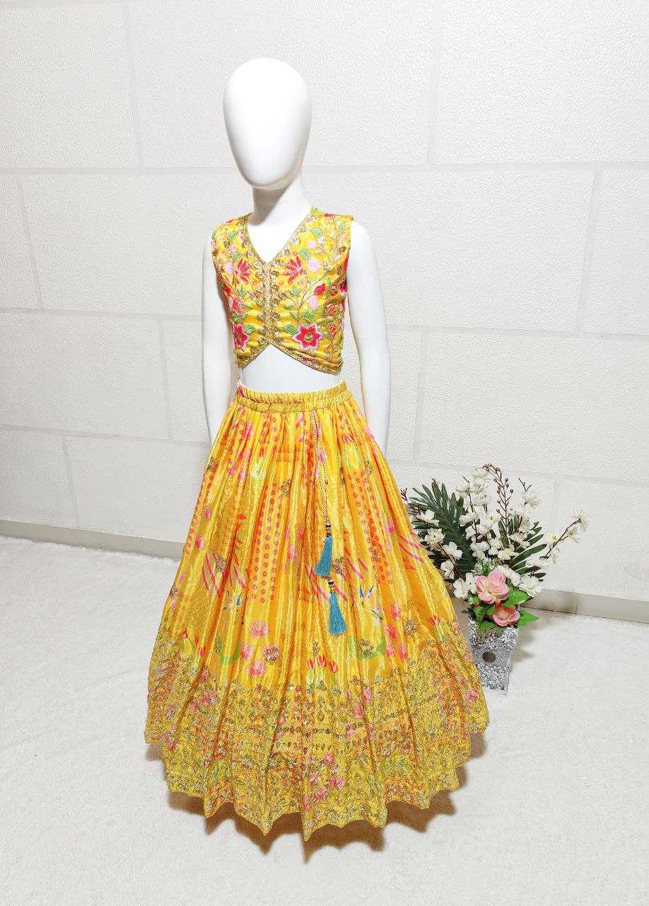 YNF CHINON SILK KESH168 MNT05 KIDS WEAR WHOLESALE KIDS LEHENGA KIDS ETHNIC WEAR KIDS TRADITIONAL OUTFITS KIDS LEHENGA CHOLI KIDS FESTIVE WEAR KIDS WEDDING OUTFITS MANUFACTURER