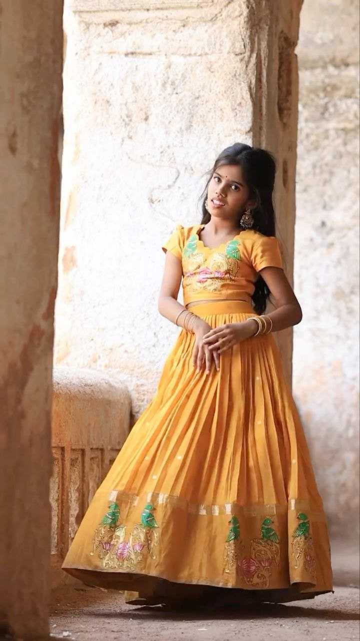 YNF CHINON SILK KESH168 MNT11 KIDS WEAR WHOLESALE KIDS LEHENGA KIDS ETHNIC WEAR KIDS TRADITIONAL OUTFITS KIDS LEHENGA CHOLI MANUFACTURER