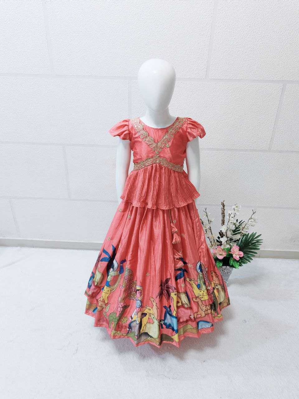 YNF CHINON SILK KESH168 MNT36 KIDS WEAR WHOLESALE KIDS LEHENGA KIDS TRADITIONAL OUTFITS KIDS FESTIVE WEAR KIDS WEDDING OUTFITS KIDS DIWALI CLOTHES KIDS RAKSHA BANDHAN OUTFITS MANUFACTURER