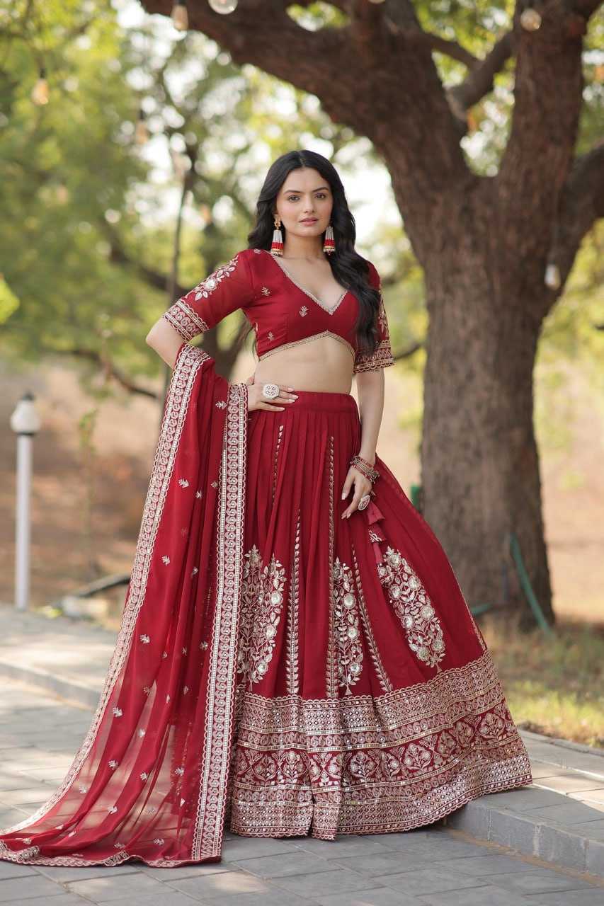 YNF FAUX BLOOMING KESH132 7114 LEHENGAS WHOLESALE TRADITIONAL EMBROIDERED LEHENGAS  MANUFACTURER