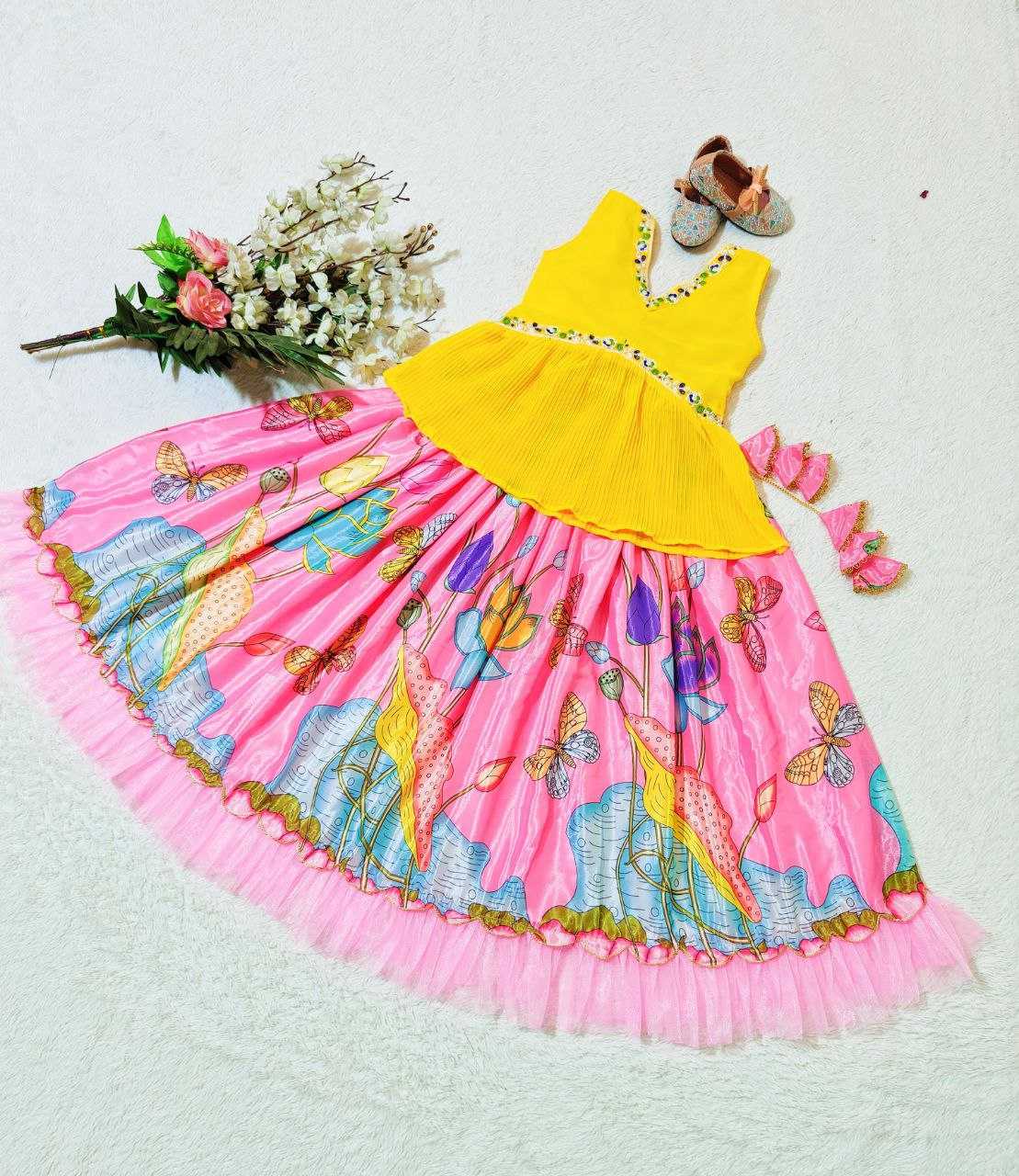 YNF FAUX GEORGETTE KESH168 MNT22 KIDS WEAR WHOLESALE KIDS LEHENGA CHOLI KIDS TRADITIONAL OUTFITS KIDS FESTIVE KIDS DIWALI OUTFITS MANUFACTURER