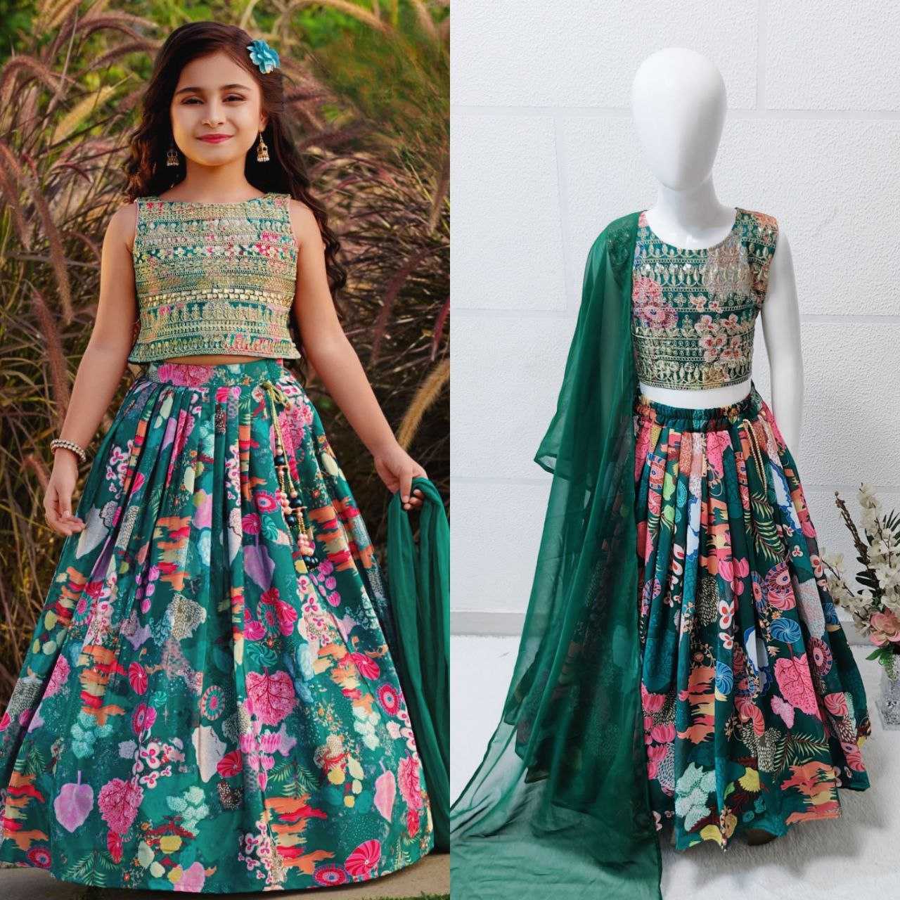 YNF FAUX GEORGETTE KESH168 MNT31 KIDS WEAR WHOLESALE KIDS LEHENGA KIDS TRADITIONAL OUTFITS KIDS FESTIVE WEAR KIDS WEDDING OUTFITS DIWALI CLOTHES MANUFACTURER