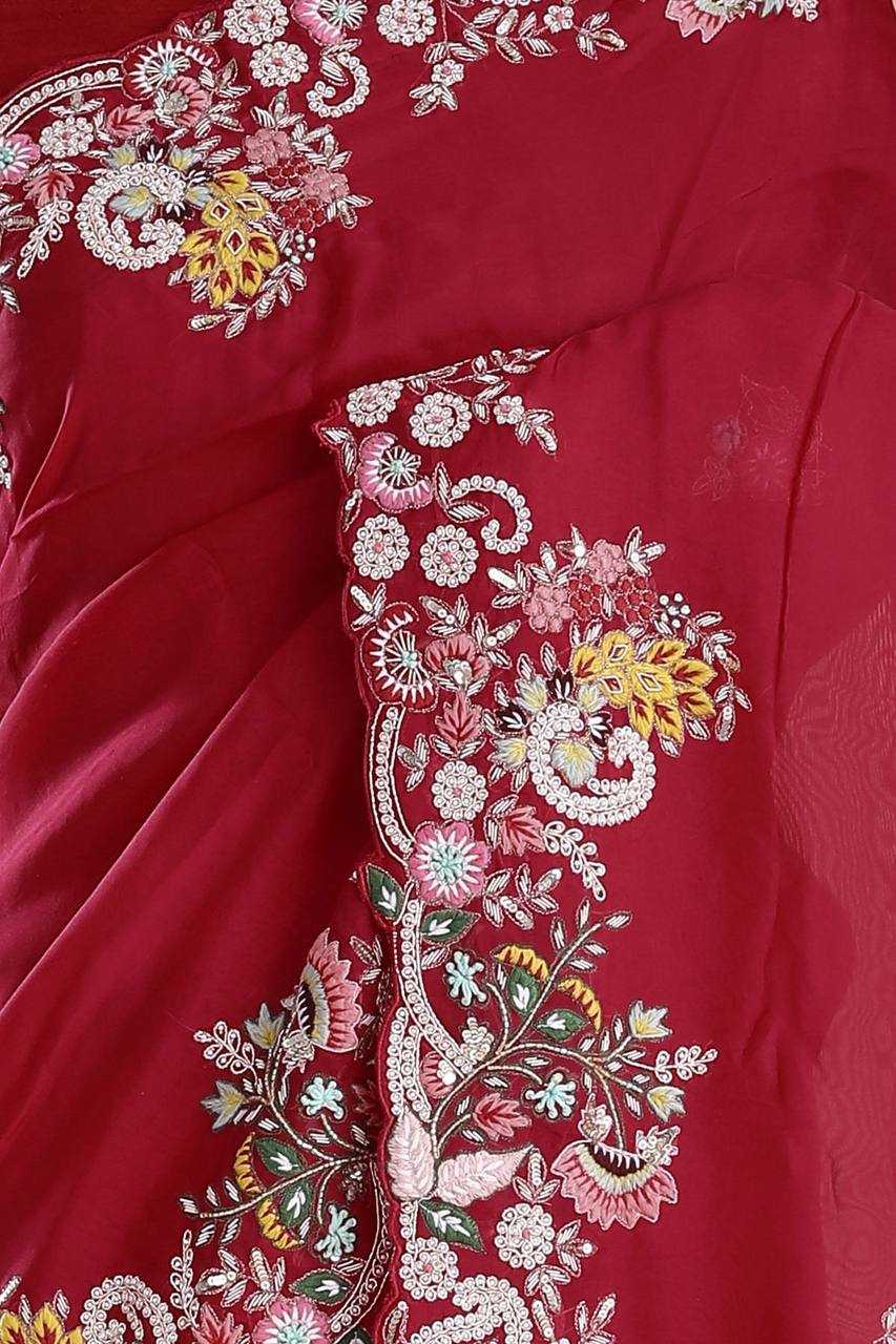 YNF JIMMY CHOO KESH169 1282 SAREES WHOLESALE JIMMY CHOO EMBROIDERED SEQUINS WORK CUTWORK WEDDING TEEJ KARWA CHAUTH SAREES MANUFACTURER