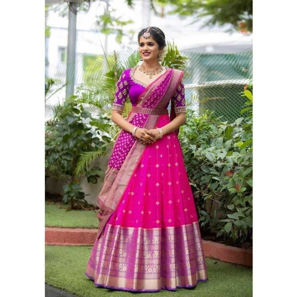 YNF KANJIVARAM SILK RIN138 1001 LEHENGAS WHOLESALE SILK TRADITIONAL LEHENGAS MANUFACTURER