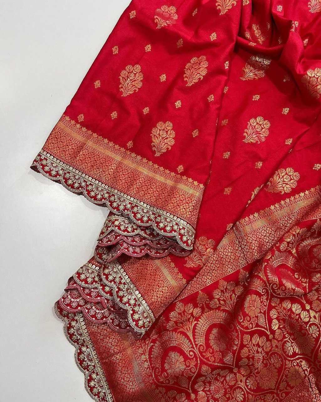 YNF LICHI SILK KESH162 VRT02 SILK SAREES WHOLESALE BANARASI SILK SAREES WITH ZARI WORK EMBROIDERED SILK RED SILK SAREES MANUFACTURER