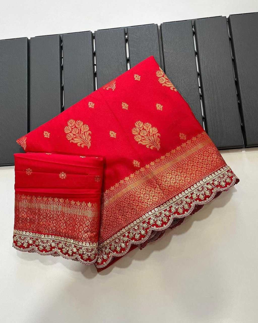 YNF LICHI SILK KESH162 VRT02 SILK SAREES WHOLESALE BANARASI SILK SAREES WITH ZARI WORK EMBROIDERED SILK RED SILK SAREES MANUFACTURER