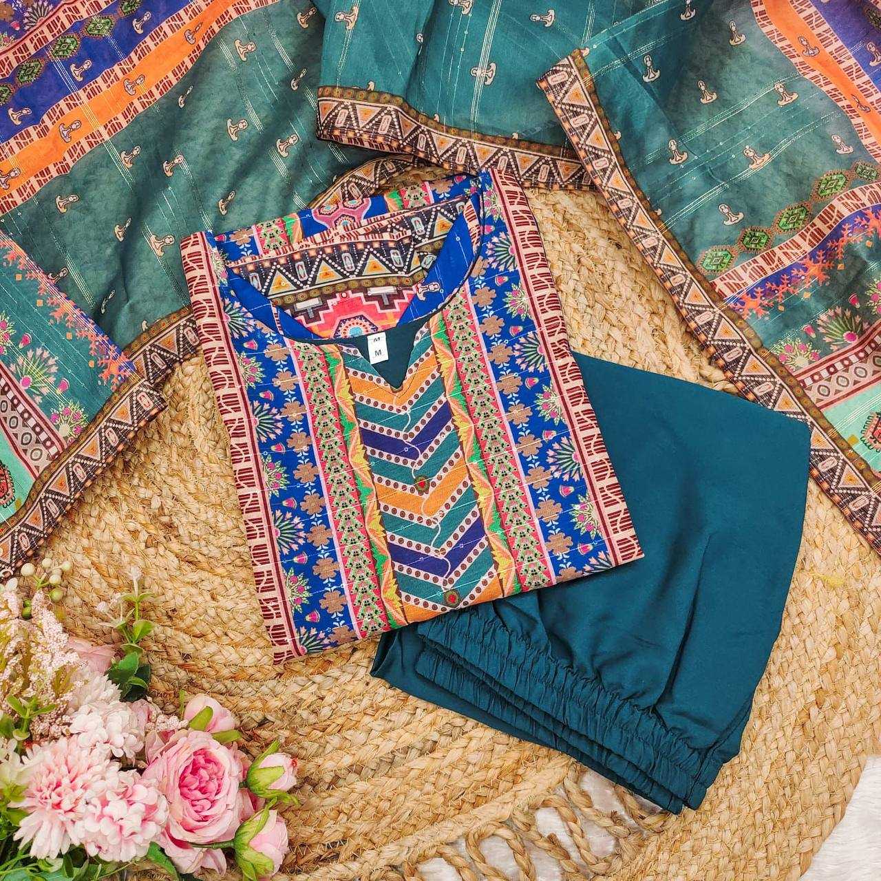 YNF MASLIN KESH211 LDY89 SUITS & DRESSES WHOLESALE PRINTED EMBROIDERY LONG KURTI BLUE SALWAR DIWALI COLLECTIONS SUITS MANUFACTURER