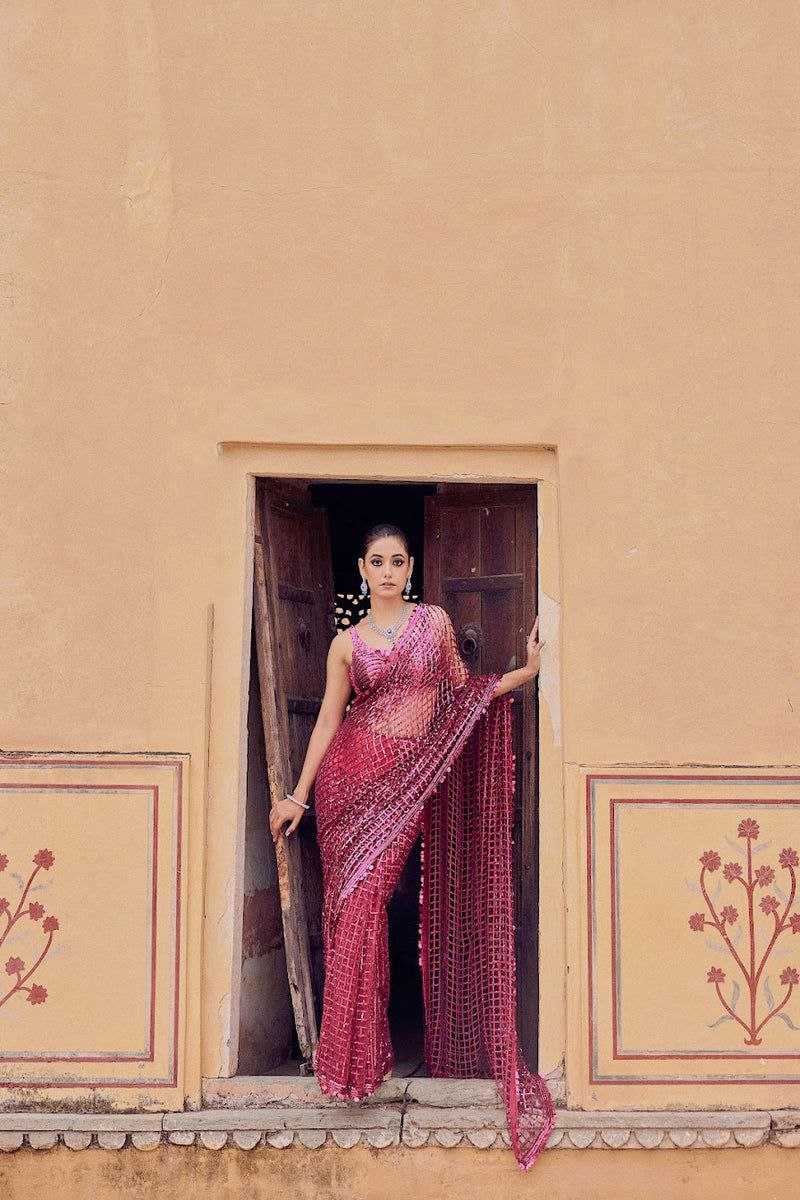 YNF NET KESH130 3436 SAREES WHOLESALE NET PARTY WEAR EMBROIDERED SEQUINS WORK FANCY SAREES MANUFACTURER