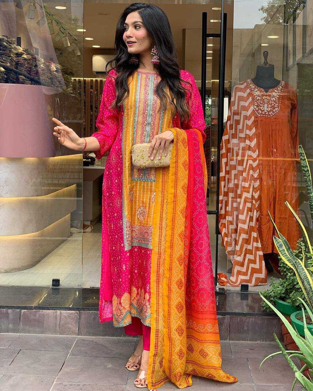 YNF SATIN KESH211 LDY94 SUITS & DRESSES WHOLESALE PRINTED EMBROIDERED LONG KURTIS STRAIGHT CUT PINK SALWAR SUITS MANUFACTURER