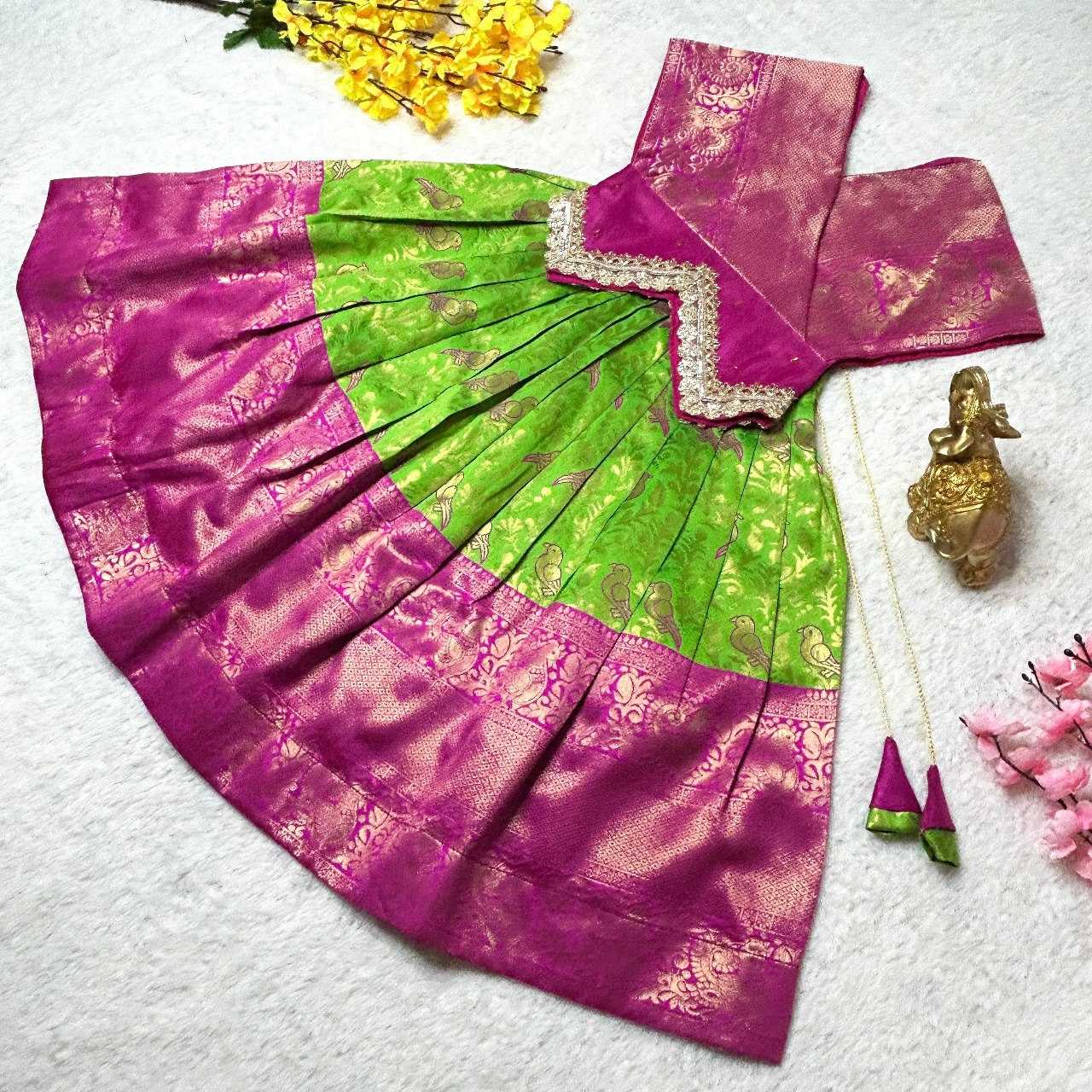 YNF SILK COTTON KESH109 RRKT38 MOTHER & DAUGHTER COMBO WHOLESALE LEHENGAS MANUFACTURER