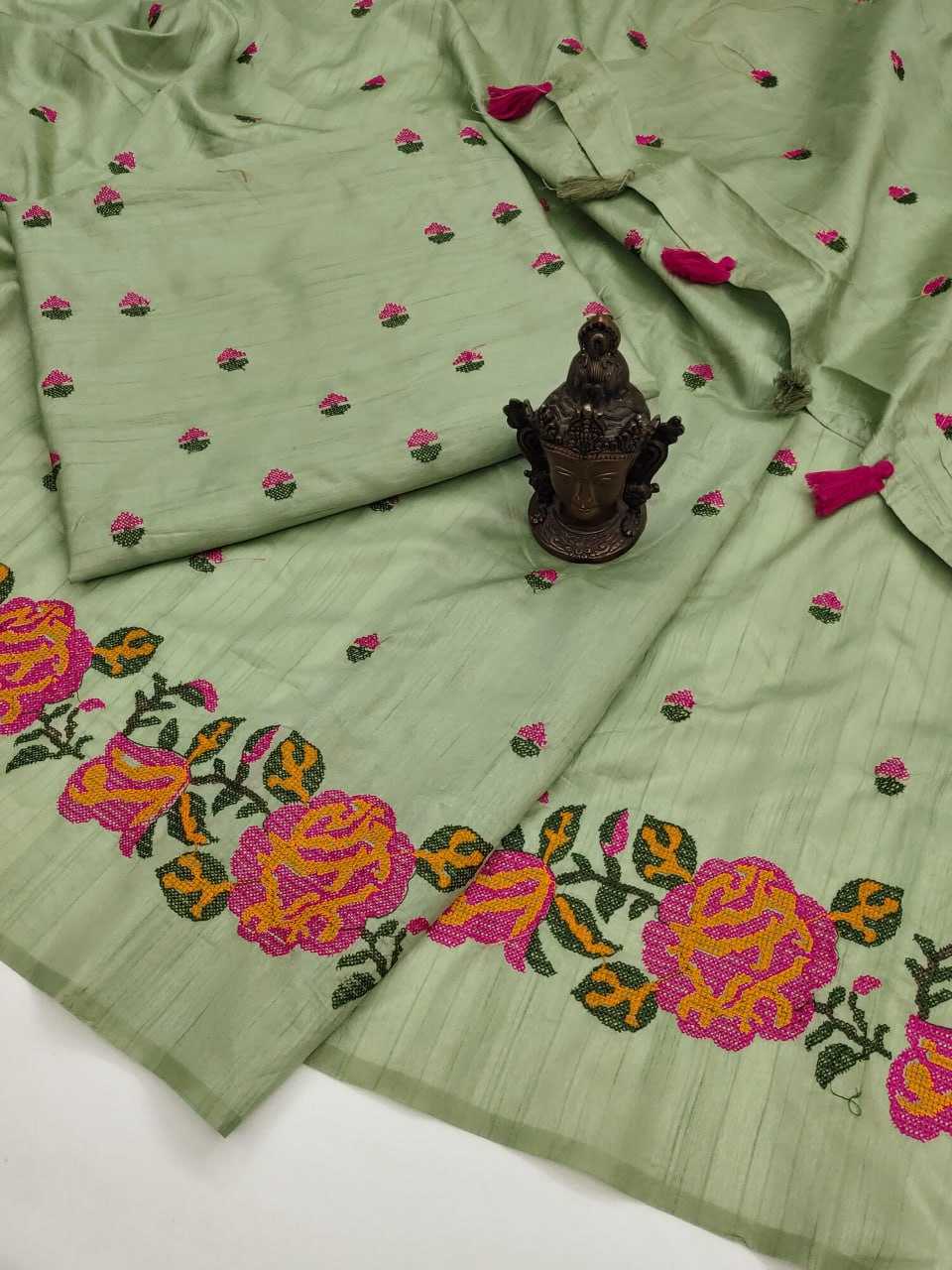 YNF TUSSAR SILK RIN118 RGK67 SILK SAREES WHOLESALE SOFT SILK TUSSAR SILK PRINTED SILK SAREES MANUFACTURER