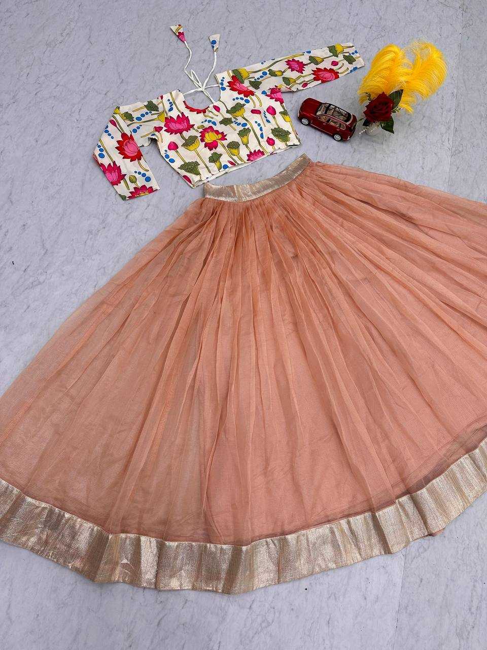 YNF CHENT CREP KESH119 453 AKSHARA LEHENGAS WHOLESALE FANCY KALAMKARI LEHENGA WITH BLOUSE LEHENGAS MANUFACTURER - Deevit International