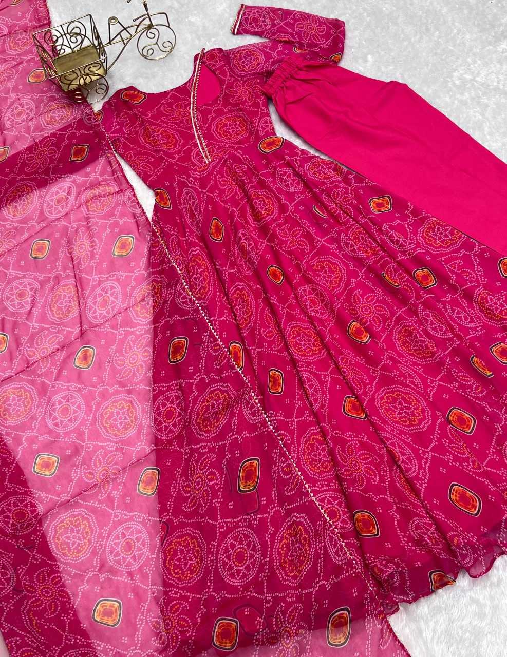 YNF CHIFFON KESH229 37 GOWNS WHOLESALE PRINTED FANCY ANARKALI LONG FULL SLEEVE LIGHTWEIGHT GOWNS MANUFACTURER