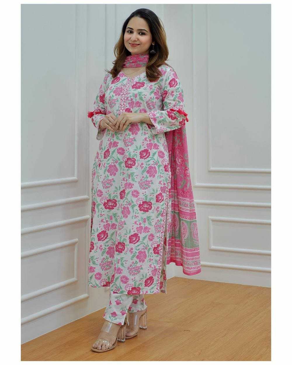 YNF COTTON KESH179 AHB70 SUITS & DREESES WHOLESALE LADIES PRINTED COTTON LONG KURTIS SUITS MANUFACTURER