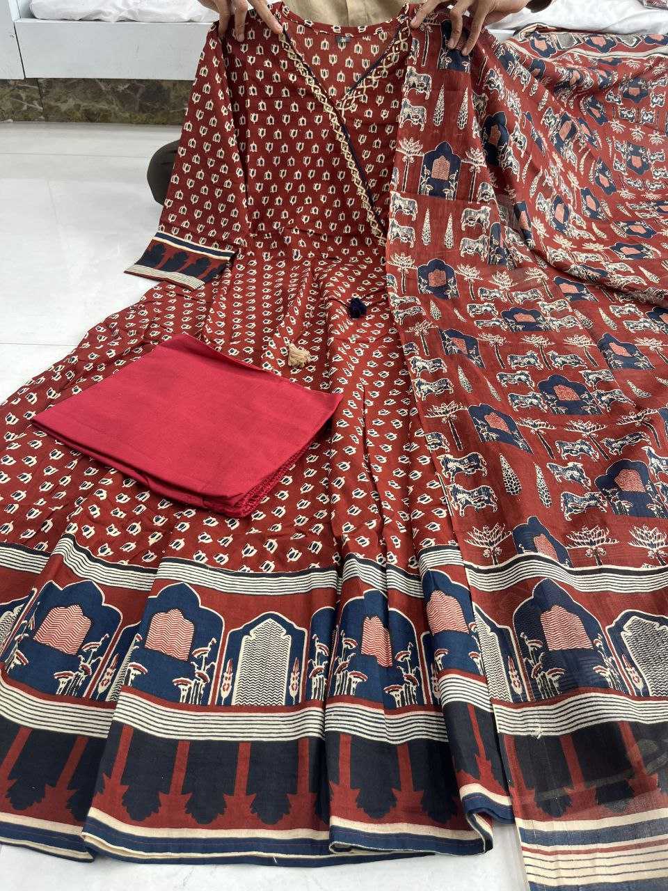 YNF COTTON KESH209 BHC10 SUITS & DRESSES WHOLESALE COTTON ANARKALI ZARI WORK SUIT MANUFACTURER