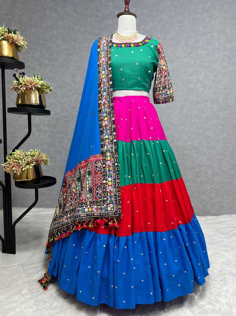 YNF COTTON KESH228 548 LEHENGAS WHOLESALE TRADITIONAL LEHENGA WITH DUPATTA LEHENGA WITH BLOUSE LEHENGAS MANUFACTURER - Deevit International