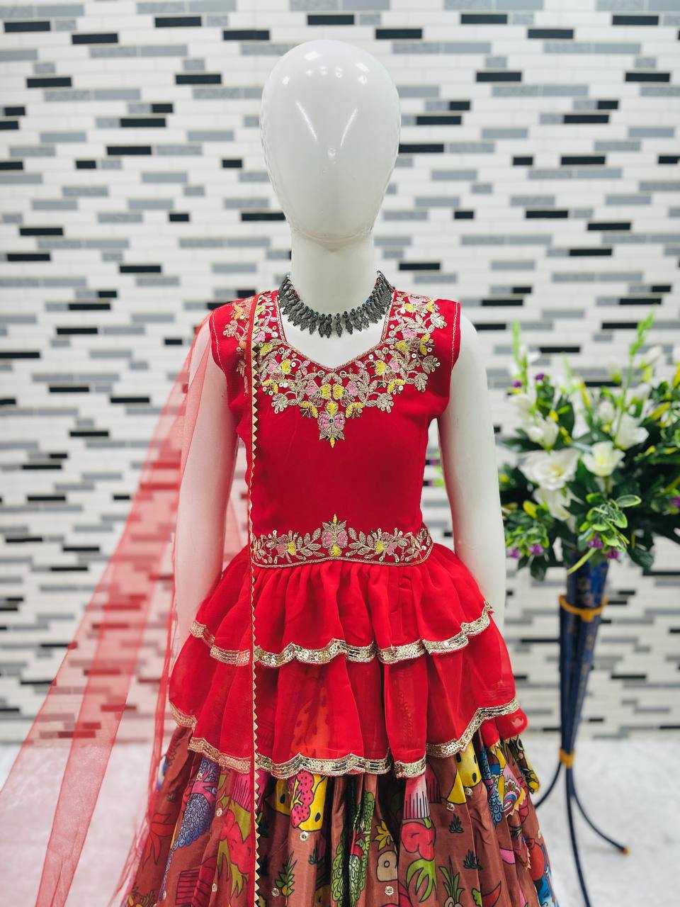 YNF GEORGETTE RIN154 189 KIDS WEAR WHOLESALE KIDS LEHENGA KIDS TRADITIONAL OUTFITS KIDS LEHENGA CHOLI KIDS FESTIVE WEAR KIDS WEDDING OUTFITS MANUFACTURER