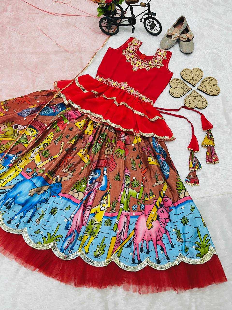 YNF GEORGETTE RIN154 189 KIDS WEAR WHOLESALE KIDS LEHENGA KIDS TRADITIONAL OUTFITS KIDS LEHENGA CHOLI KIDS FESTIVE WEAR KIDS WEDDING OUTFITS MANUFACTURER