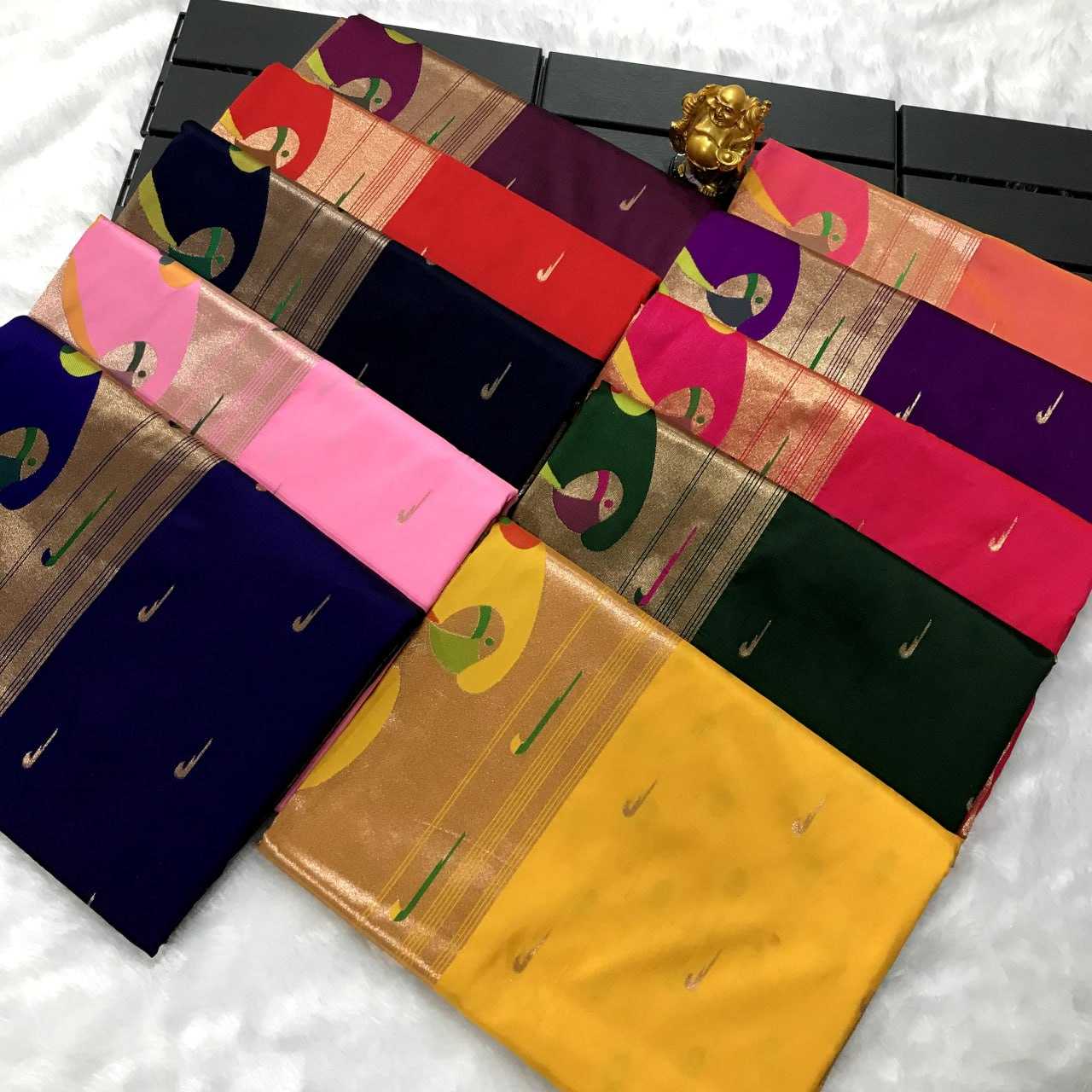 YNF KANCHIPURAM KESH167 PATHAN SILK SAREES WHOLESALE PAITHANI PURE ZARI SILK KANCHIPURAM SILK SAREES MANUFACTURER